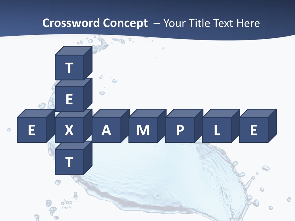 Flow Image Blue PowerPoint Template