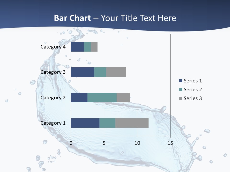 Flow Image Blue PowerPoint Template