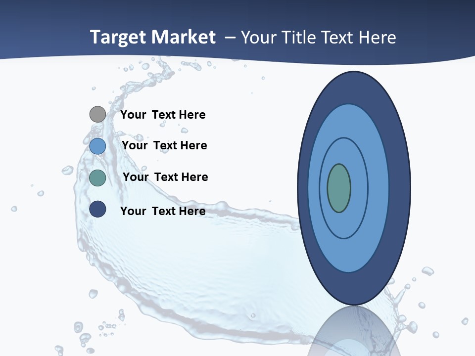 Flow Image Blue PowerPoint Template