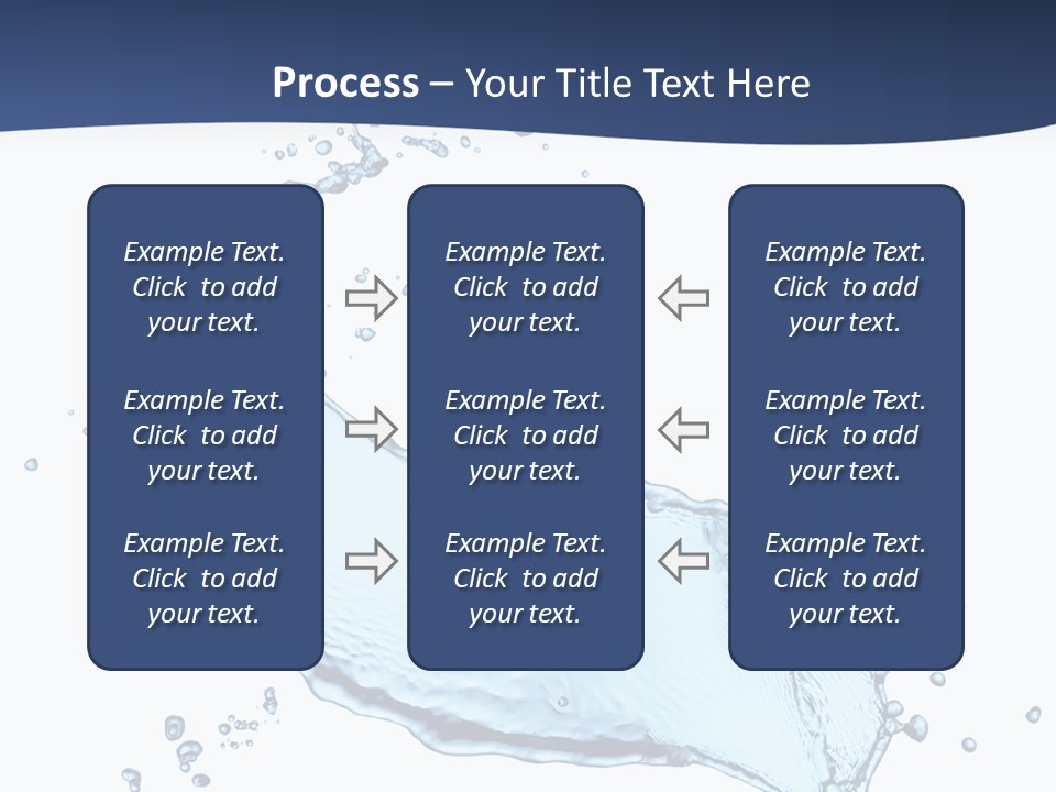 Flow Image Blue PowerPoint Template