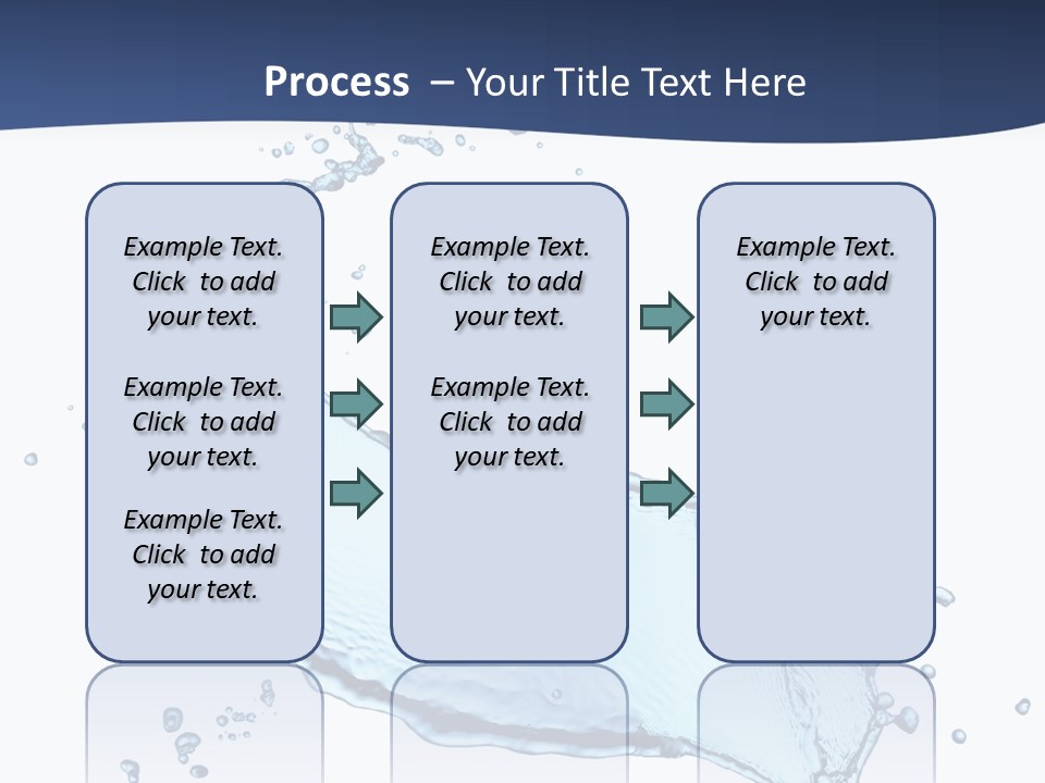 Flow Image Blue PowerPoint Template