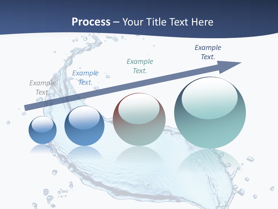 Flow Image Blue PowerPoint Template
