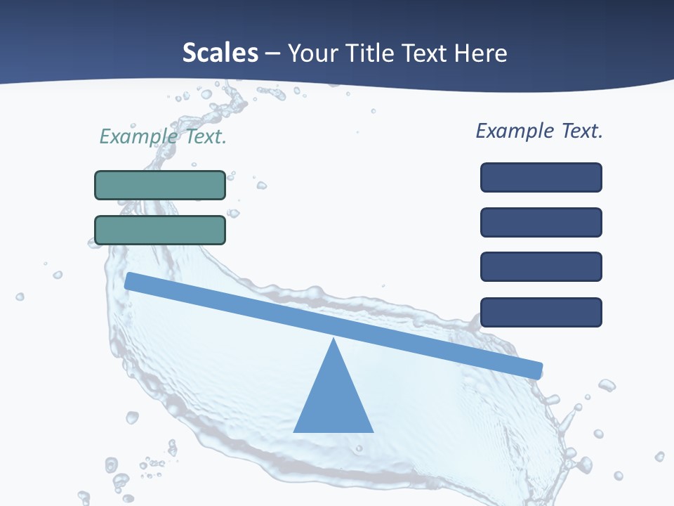 Flow Image Blue PowerPoint Template