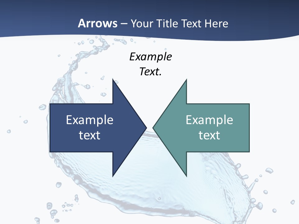 Flow Image Blue PowerPoint Template