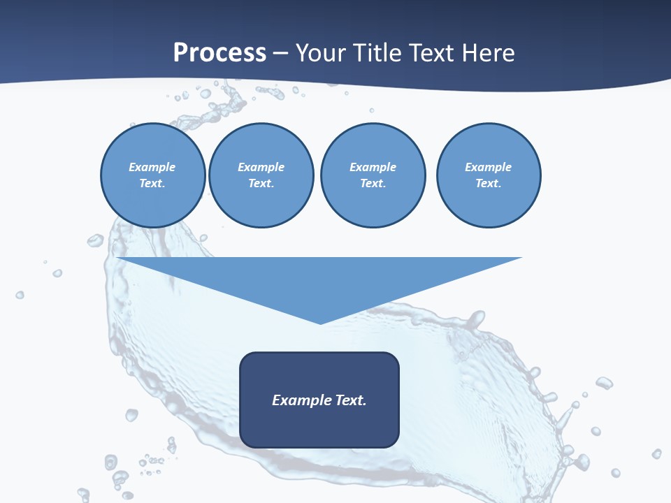 Flow Image Blue PowerPoint Template