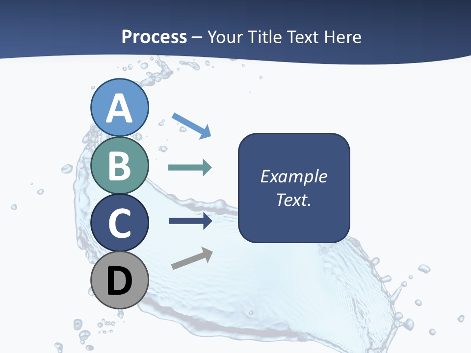 Flow Image Blue PowerPoint Template