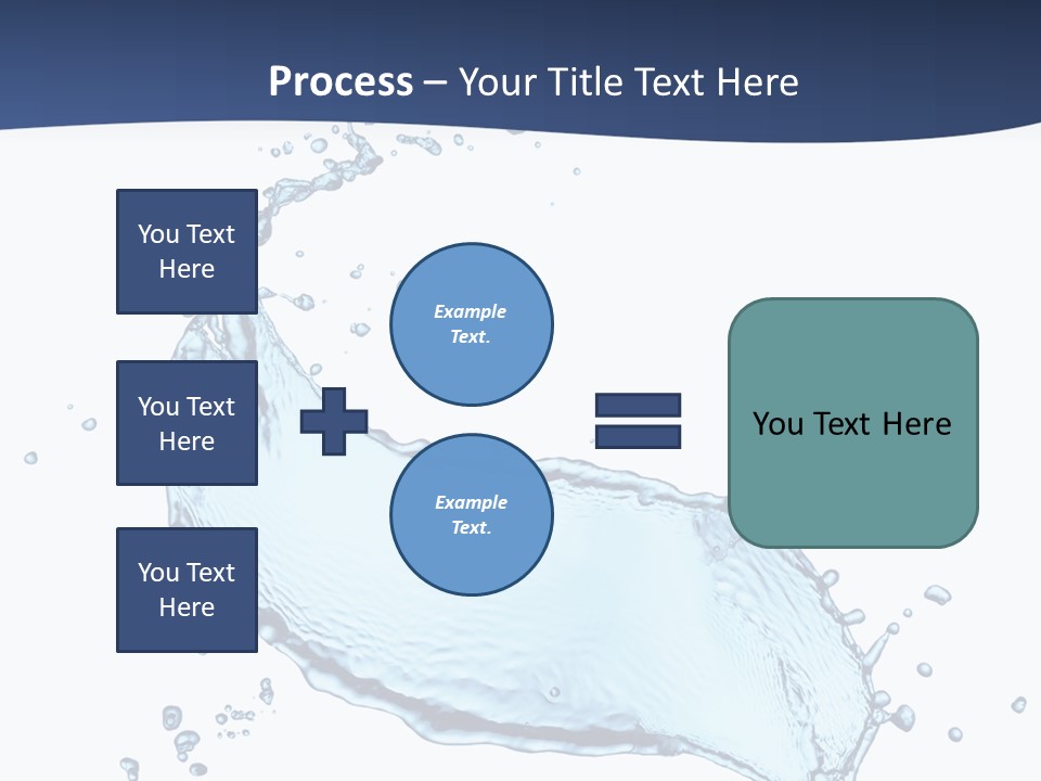 Flow Image Blue PowerPoint Template