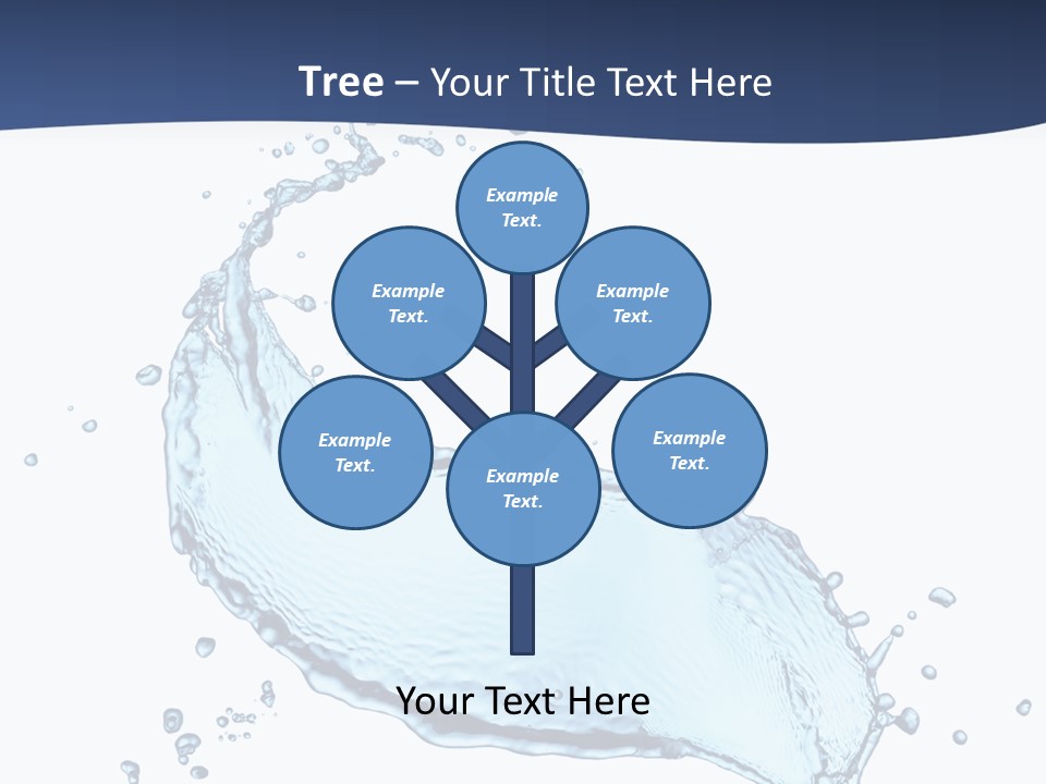 Flow Image Blue PowerPoint Template
