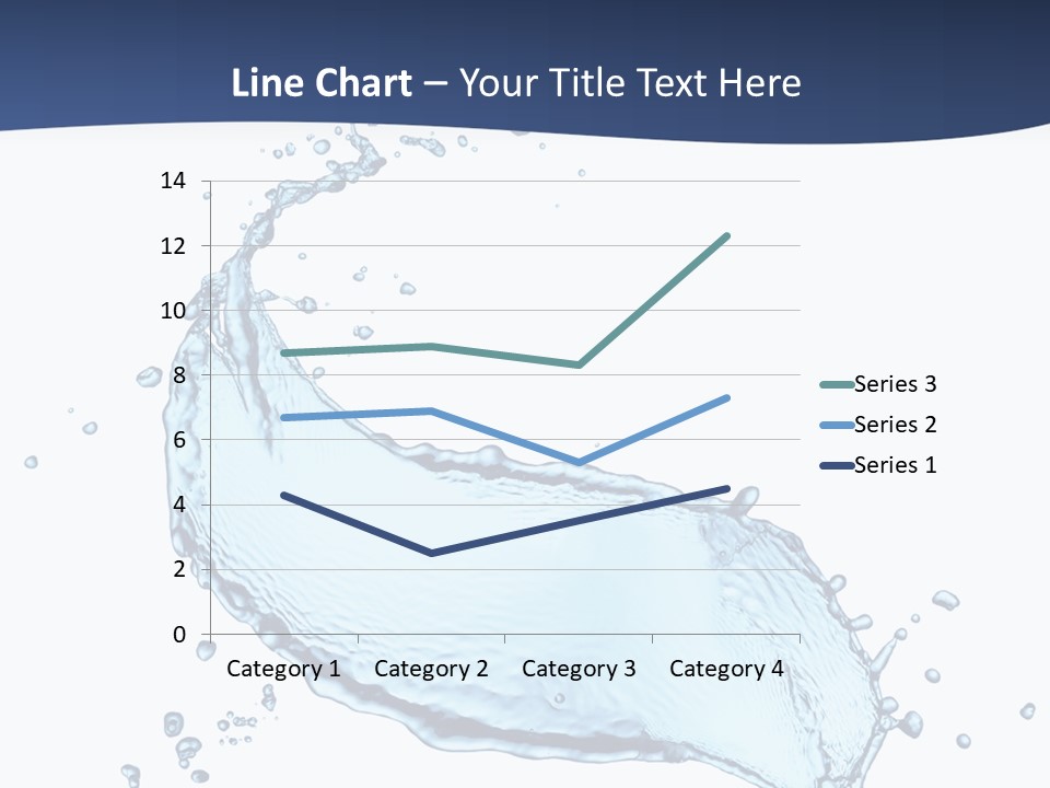 Flow Image Blue PowerPoint Template