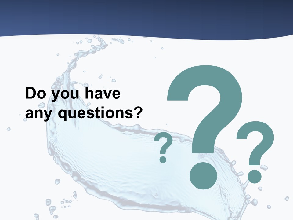 Flow Image Blue PowerPoint Template