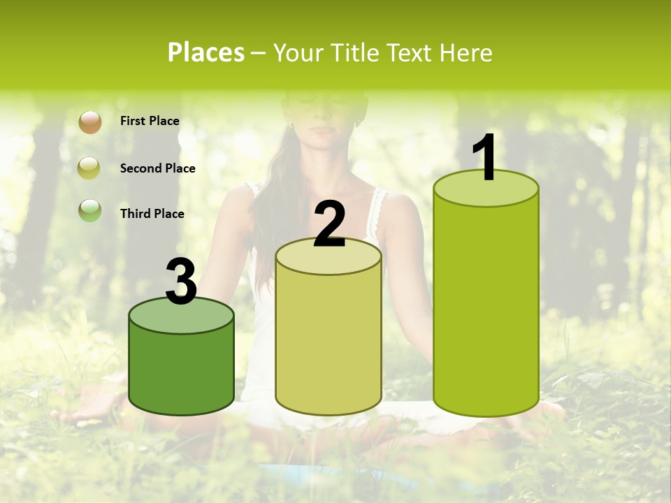 Sport Meditation Girl PowerPoint Template