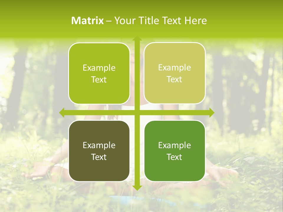 Sport Meditation Girl PowerPoint Template