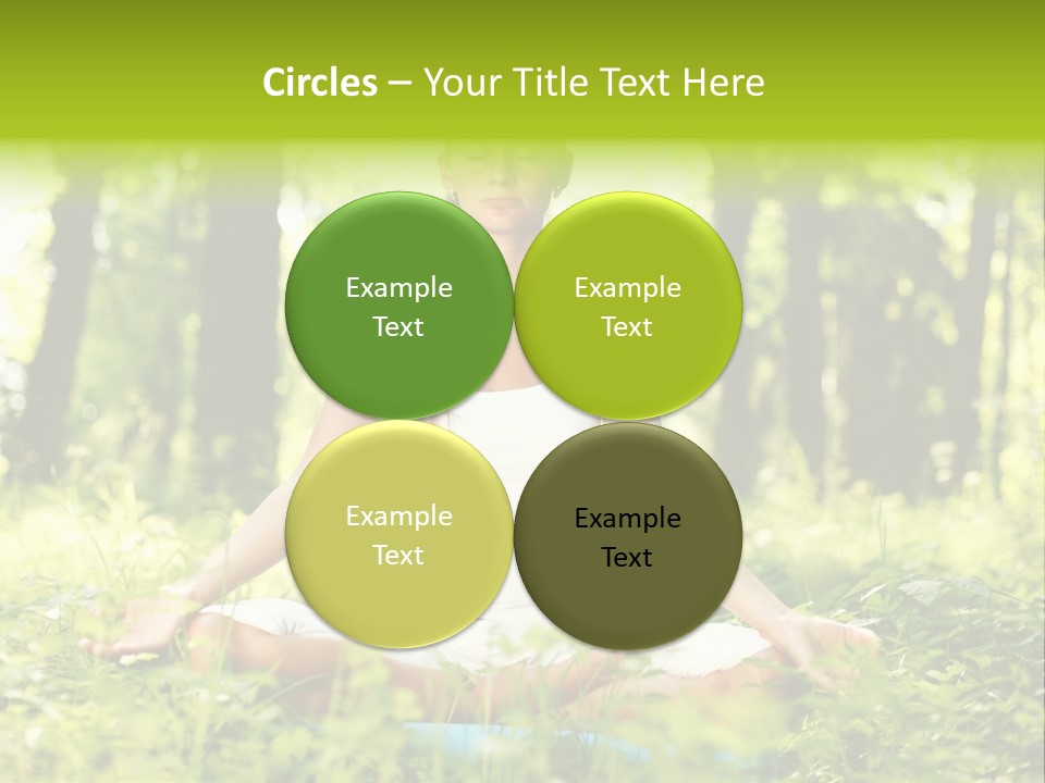 Sport Meditation Girl PowerPoint Template