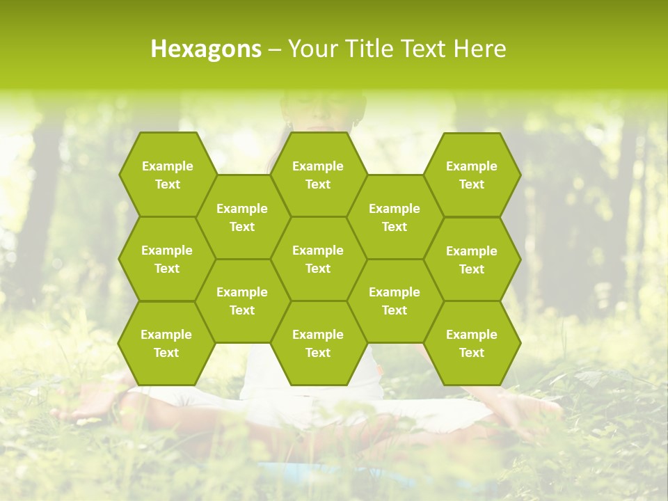 Sport Meditation Girl PowerPoint Template