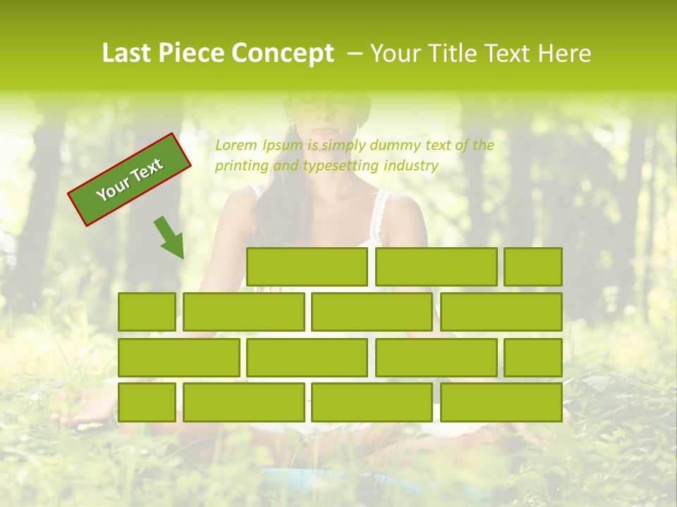 Sport Meditation Girl PowerPoint Template