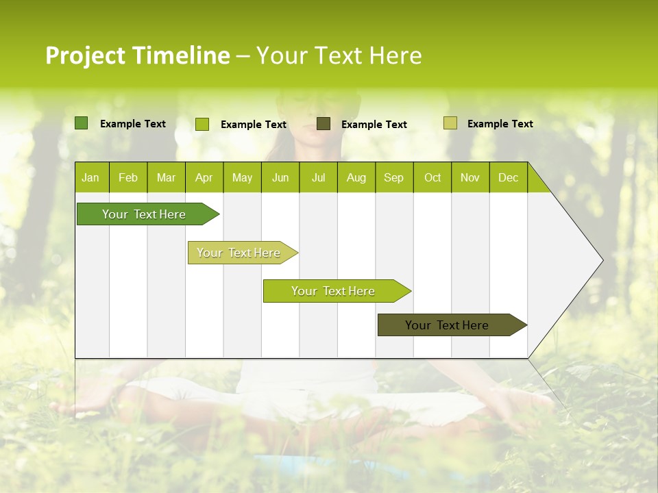 Sport Meditation Girl PowerPoint Template