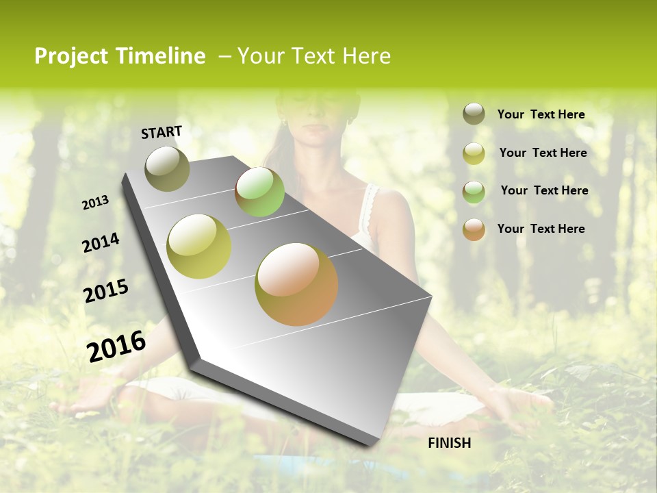 Sport Meditation Girl PowerPoint Template