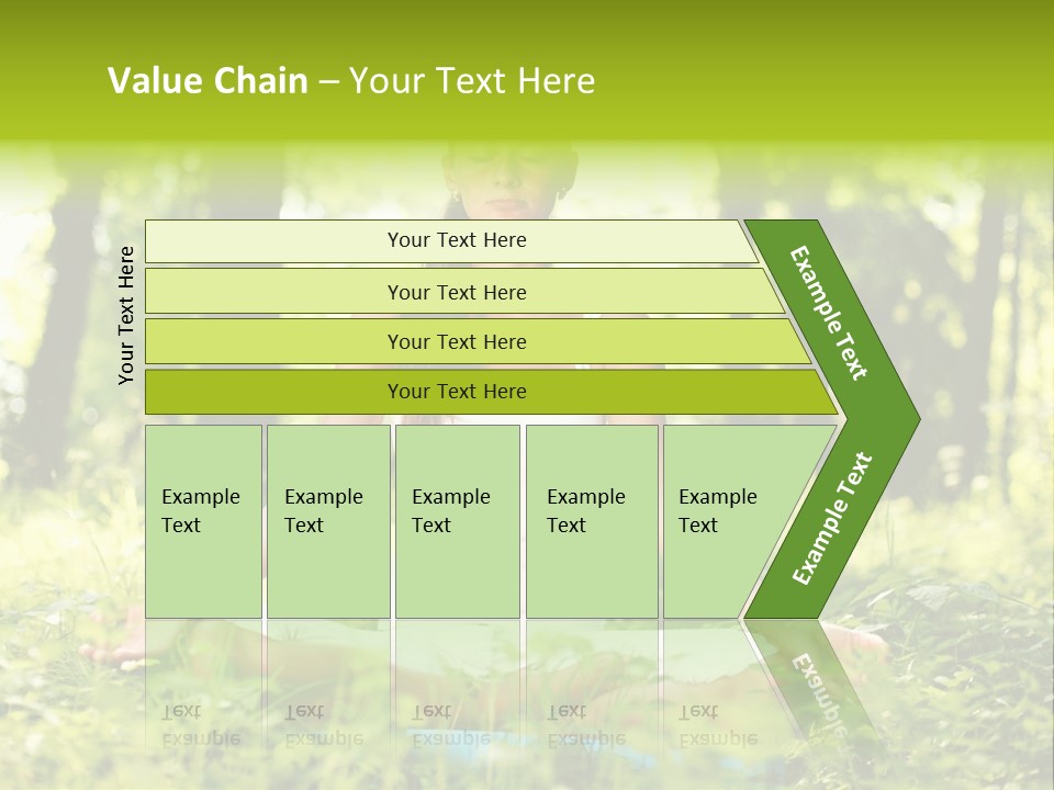 Sport Meditation Girl PowerPoint Template