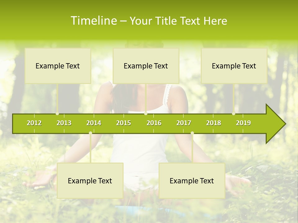 Sport Meditation Girl PowerPoint Template