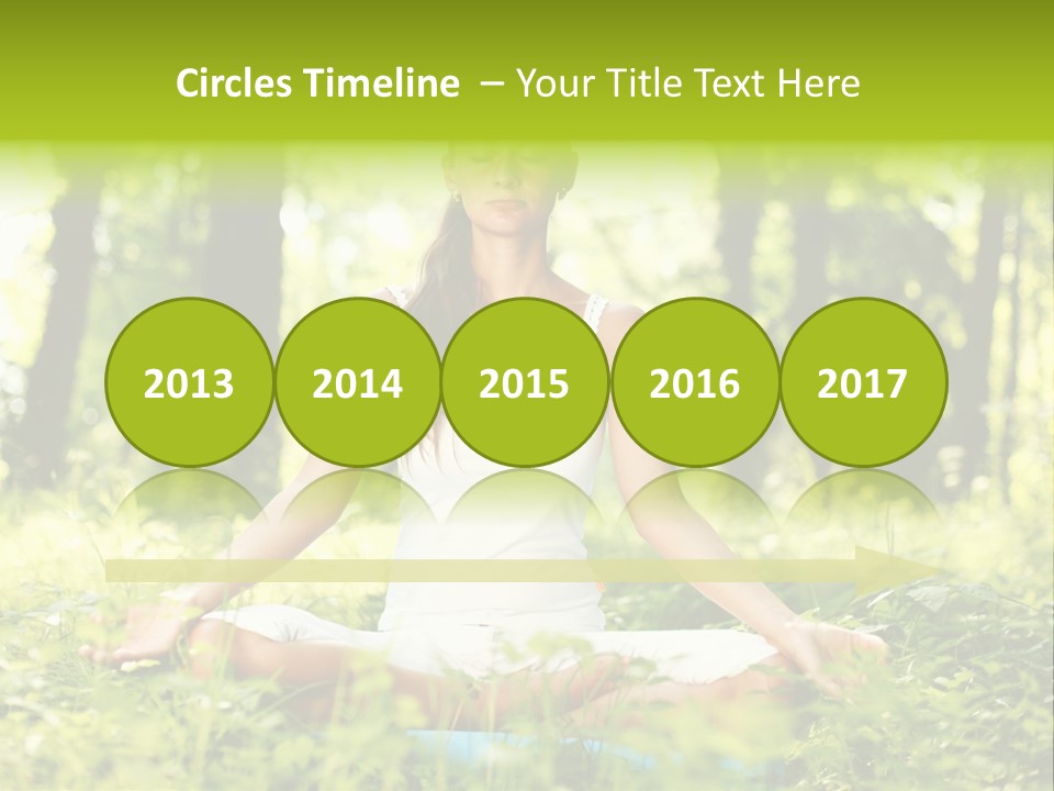 Sport Meditation Girl PowerPoint Template