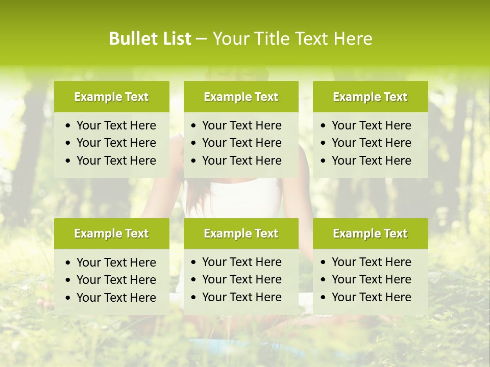 Sport Meditation Girl PowerPoint Template