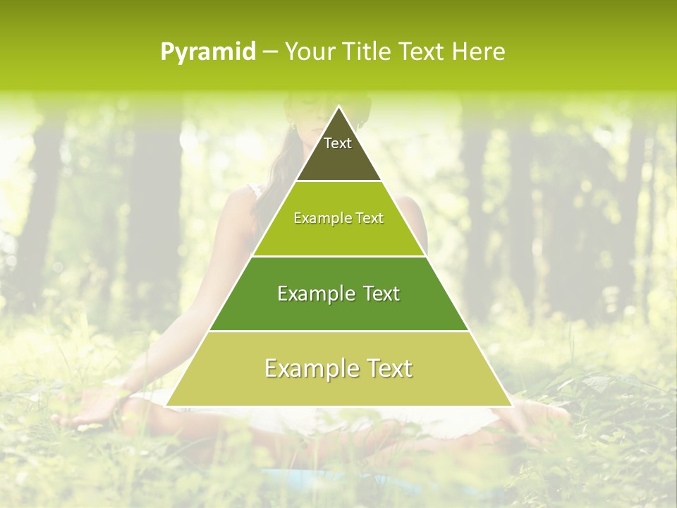 Sport Meditation Girl PowerPoint Template