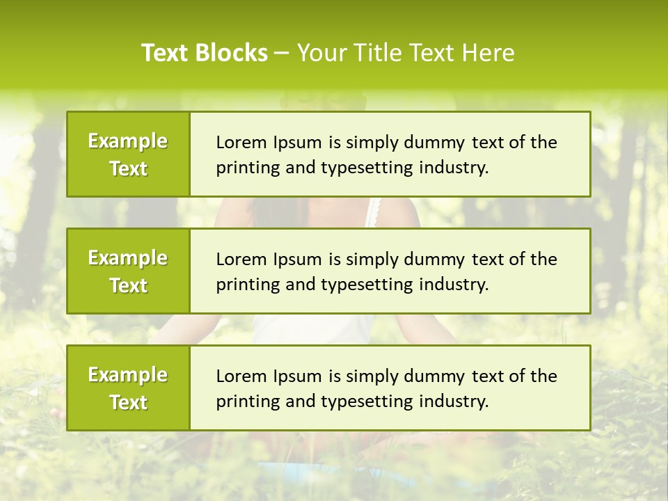 Sport Meditation Girl PowerPoint Template