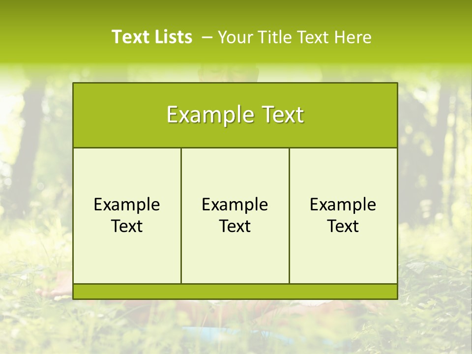 Sport Meditation Girl PowerPoint Template