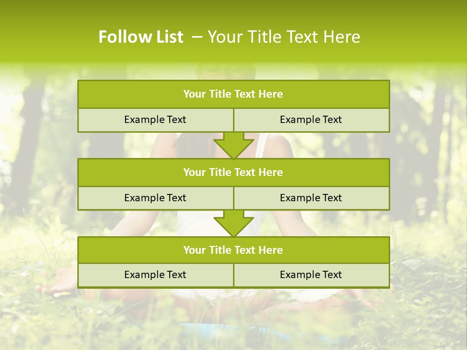 Sport Meditation Girl PowerPoint Template