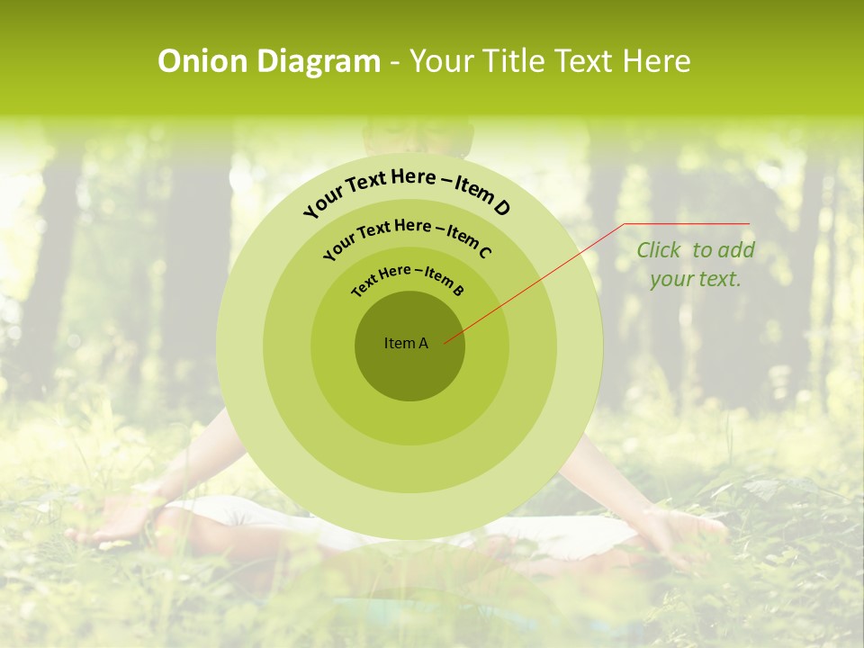 Sport Meditation Girl PowerPoint Template