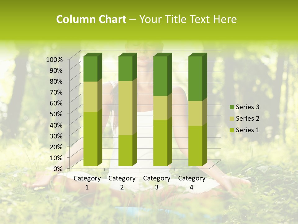 Sport Meditation Girl PowerPoint Template