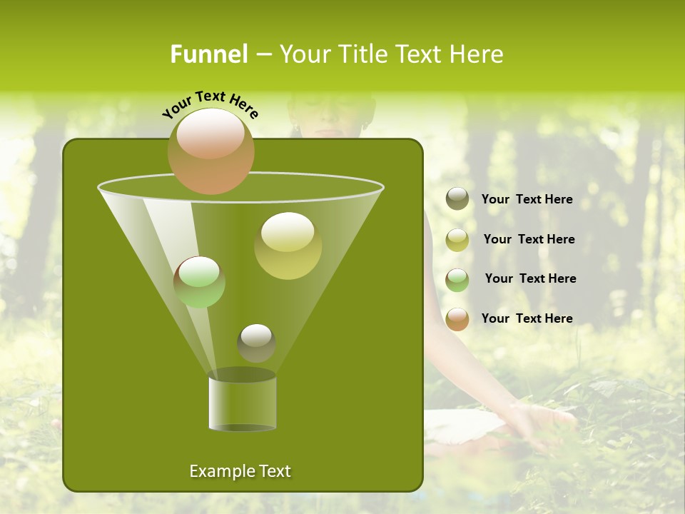 Sport Meditation Girl PowerPoint Template