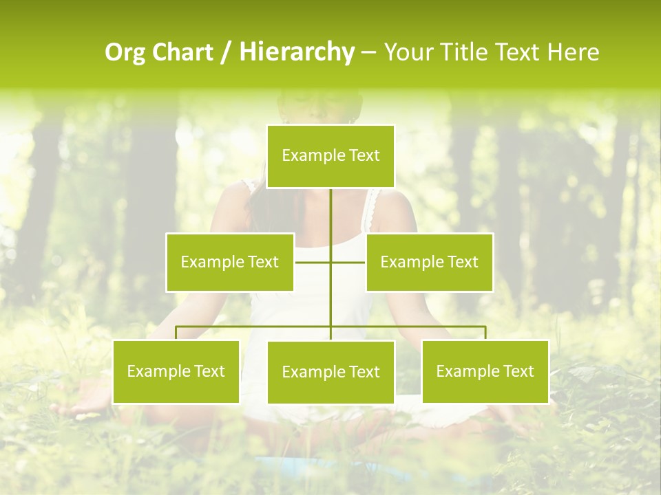 Sport Meditation Girl PowerPoint Template