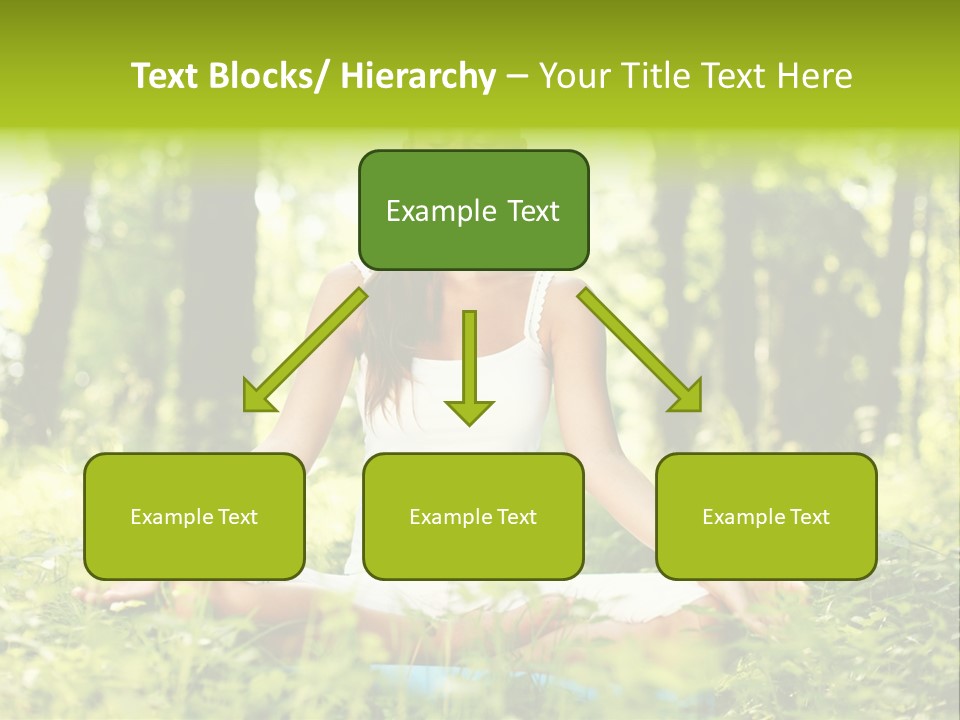 Sport Meditation Girl PowerPoint Template