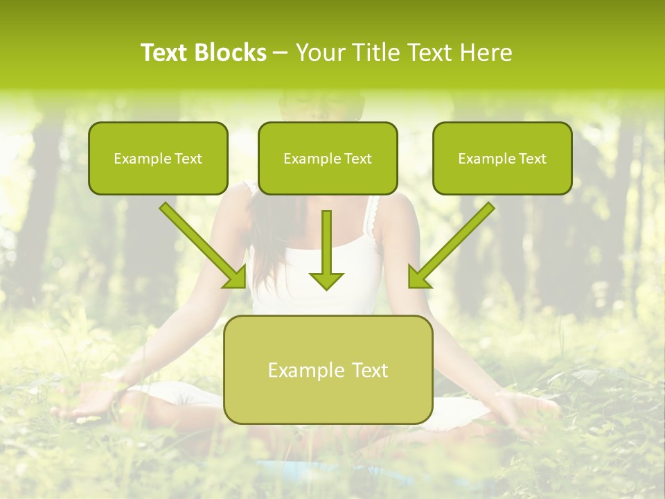 Sport Meditation Girl PowerPoint Template