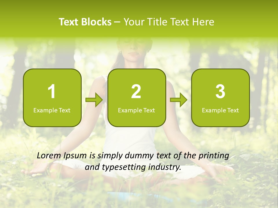 Sport Meditation Girl PowerPoint Template