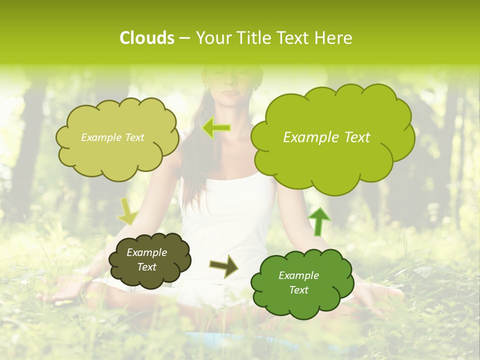 Sport Meditation Girl PowerPoint Template