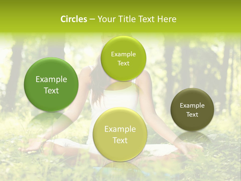 Sport Meditation Girl PowerPoint Template