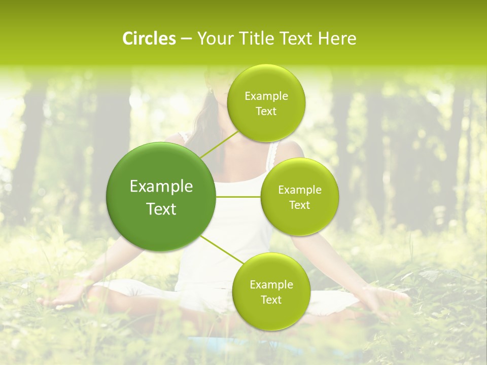 Sport Meditation Girl PowerPoint Template