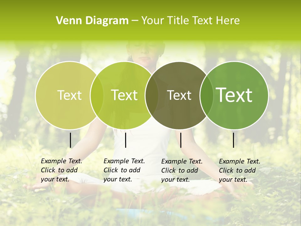 Sport Meditation Girl PowerPoint Template