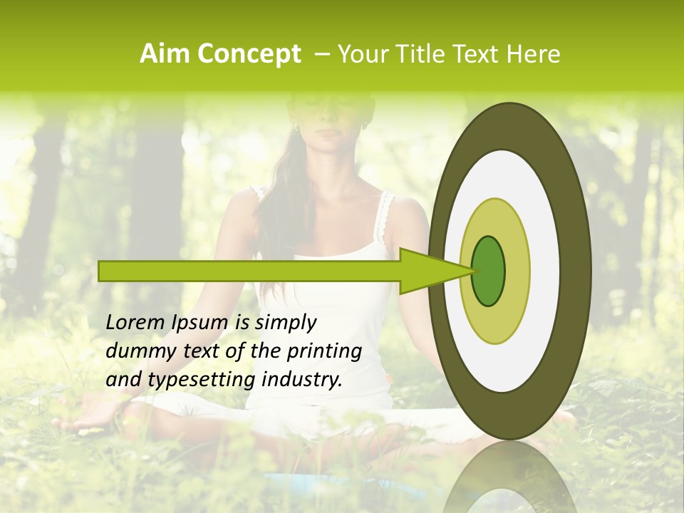 Sport Meditation Girl PowerPoint Template