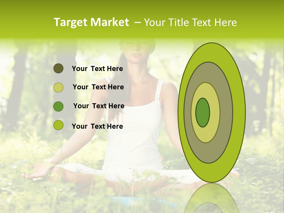 Sport Meditation Girl PowerPoint Template