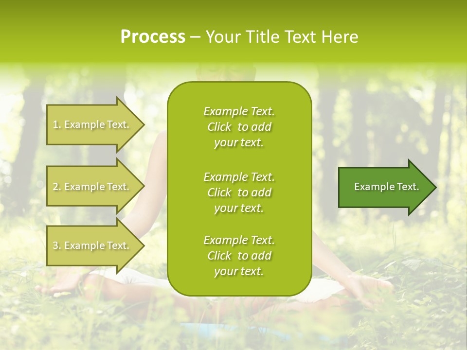 Sport Meditation Girl PowerPoint Template