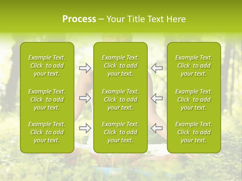 Sport Meditation Girl PowerPoint Template