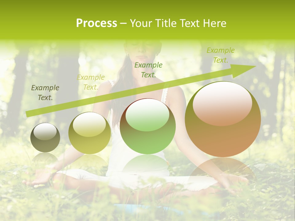 Sport Meditation Girl PowerPoint Template