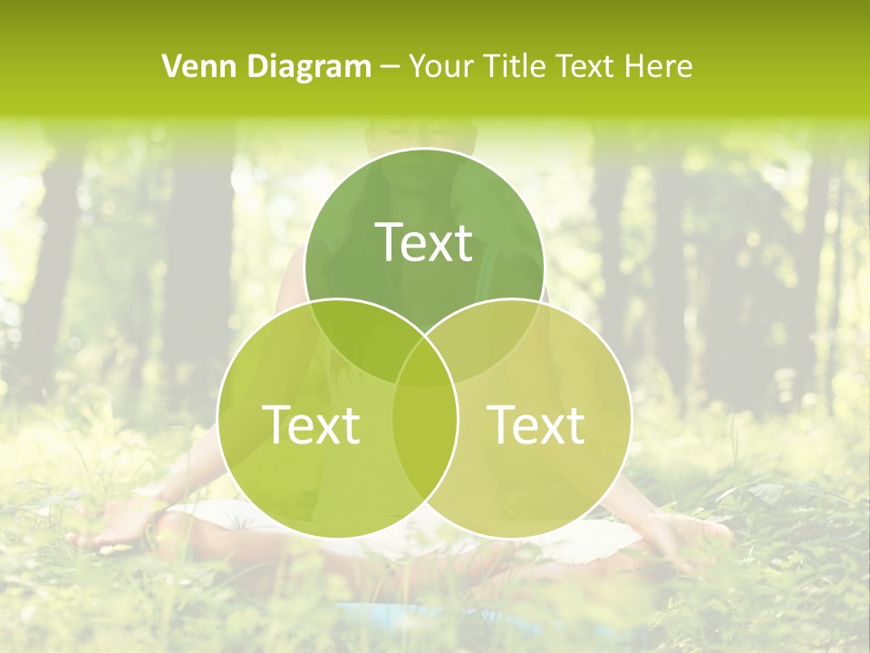 Sport Meditation Girl PowerPoint Template