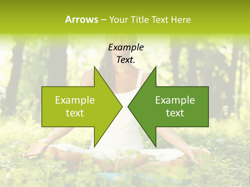 Sport Meditation Girl PowerPoint Template