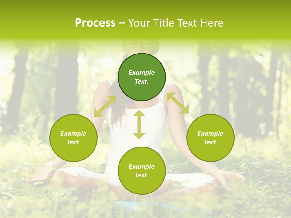 Sport Meditation Girl PowerPoint Template