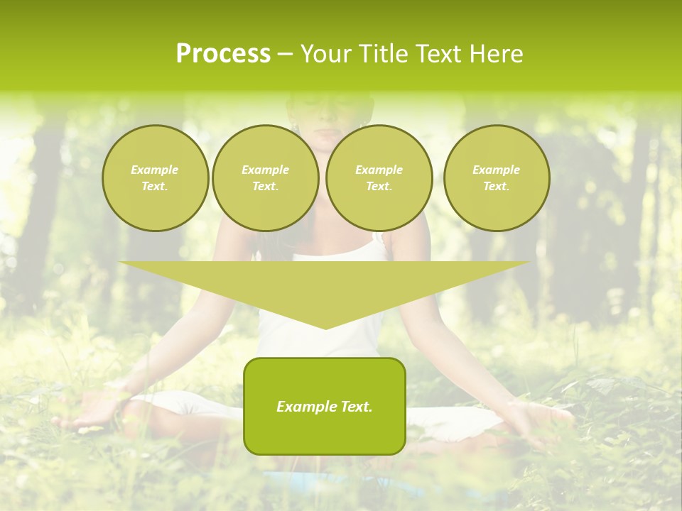 Sport Meditation Girl PowerPoint Template