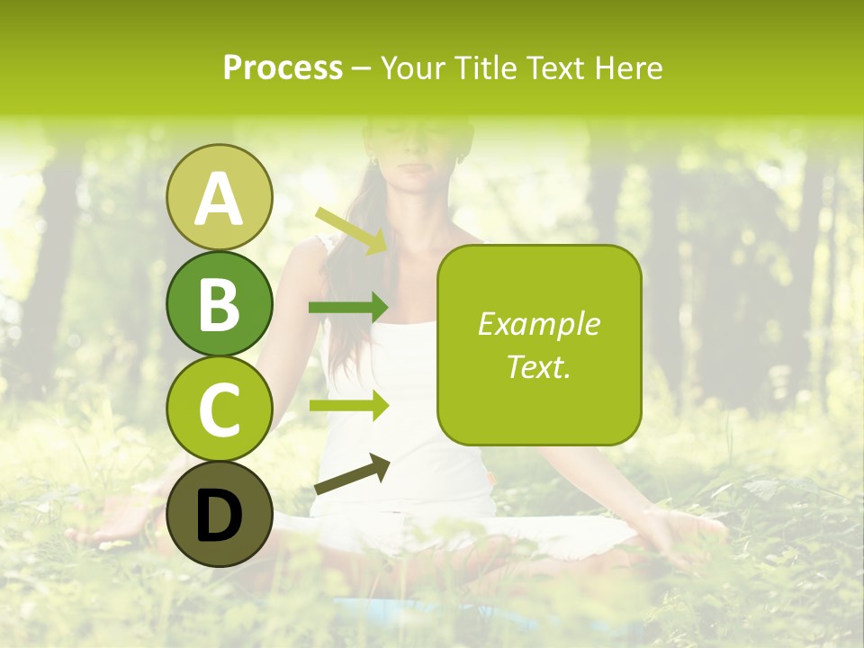 Sport Meditation Girl PowerPoint Template